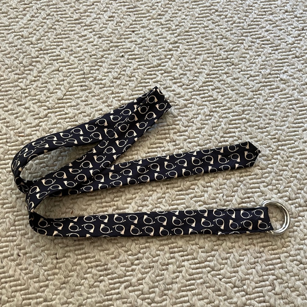 J. Crew French Horn Silk Belt - M/L